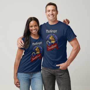 MacGregor-Clan-Abzeichen und Rob-Roy-Tartan T-Shirt