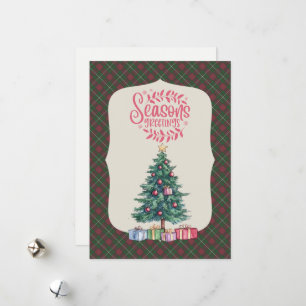 MacGregor Hunting schottische Tartan-Weihnachten Feiertagskarte