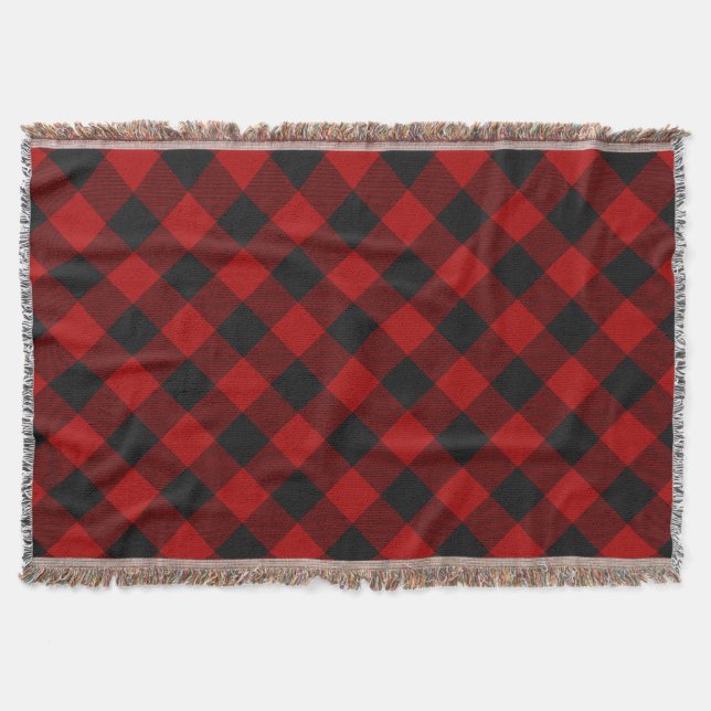 MacGregor | Rob Roy | Buffalo Kariert Red Tartan Decke (Vorderseite)