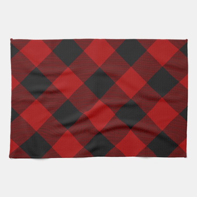 MacGregor | Rob Roy | Buffalo Kariert Red Tartan Geschirrtuch (Horizontal)
