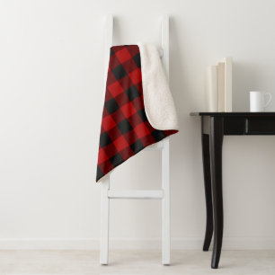 MacGregor Rob Roy Buffalo Kariert Red Tartan Sherpadecke