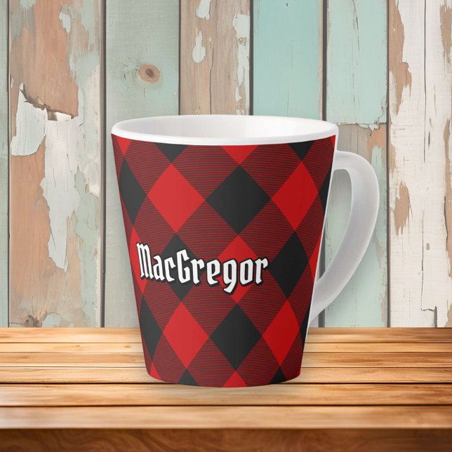 MacGregor Rob Roy Tartan Latte Tasse (Von Creator hochgeladen)