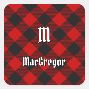 MacGregor Rob Roy Tartan Square Sticker