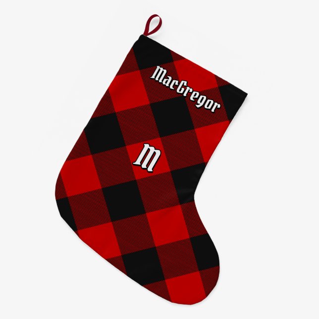 MacGregor Rob Roy Tartan Weihnachts-Strumpf Großer Weihnachtsstrumpf (Vorderansicht (hängend))