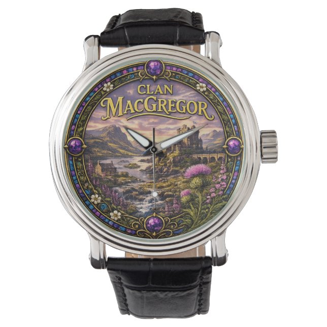 MacGregor schottischer Clan Armbanduhr (Vorderseite)
