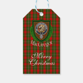 MacGregor Scottish Clan Tartan & Crest Geschenkanhänger