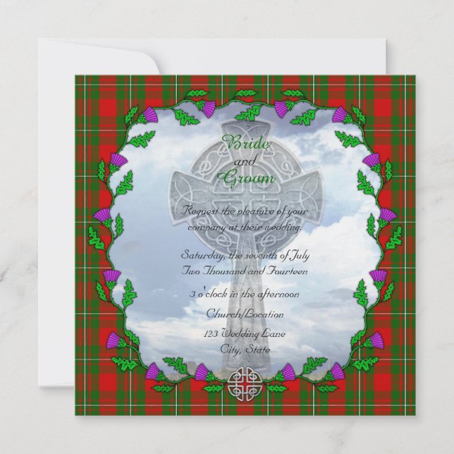 MacGregor Scottish Wedding Einladung (Vorderseite)
