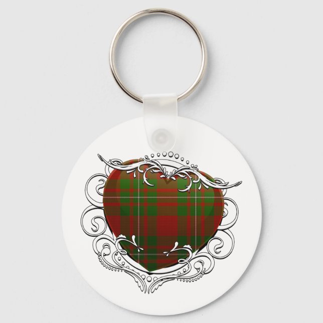 MacGregor Tartan Heart Schlüsselanhänger (Vorderseite)