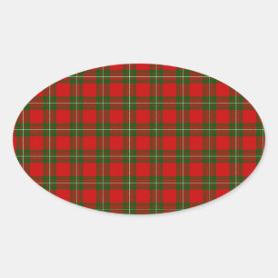 MacGregor Tartan Ovaler Aufkleber