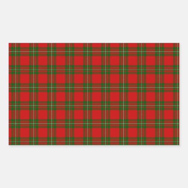 MacGregor Tartan Rechteckiger Aufkleber (Vorderseite)