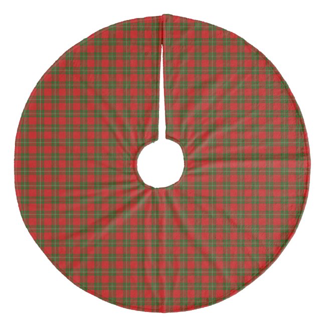 MacGregor Tartan rot kariert Fleece Weihnachtsbaumdecke (Vorderseite)