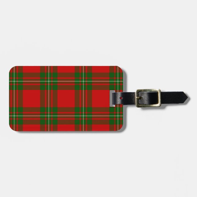 MacGregor Tartan rot kariert Gepäckanhänger (Vorderseite horizontal)