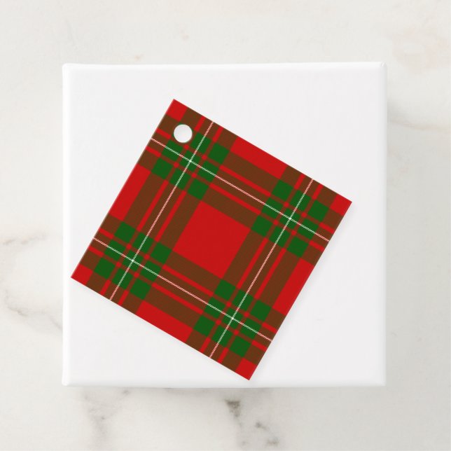 MacGregor Tartan rot kariert Geschenkanhänger (Beispiel)