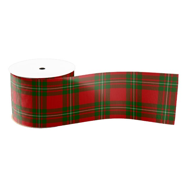 MacGregor Tartan rot kariert Ripsband (Spule)