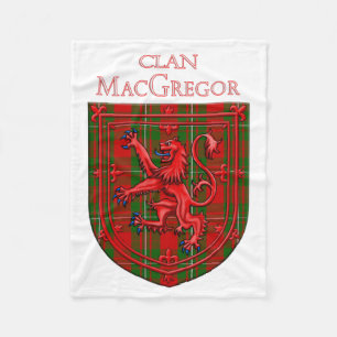 MacGregor Tartan Scottish Kariert Lion Rampant Fleecedecke