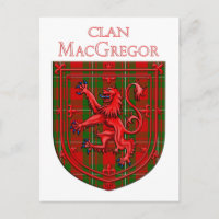 MacGregor Tartan Scottish Kariert Lion Rampant