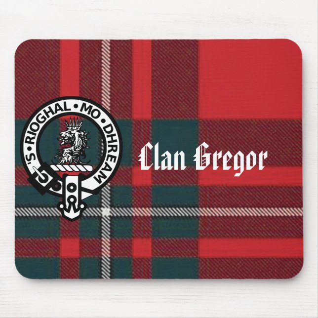 MacGregorPlaid, Gregor Abzeichen, Clan Gregor Mousepad (Vorne)