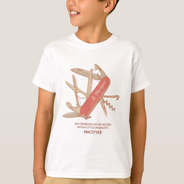 MacGyver Original Serie Multigerät T-Shirt (Vorderseite)