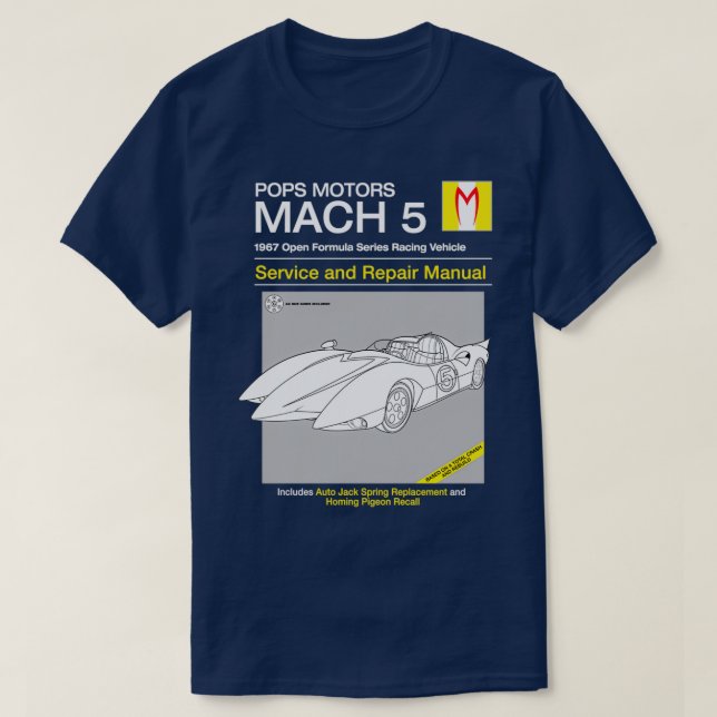 Mach 5 Wartung und Reparatur T-Shirt (Design vorne)