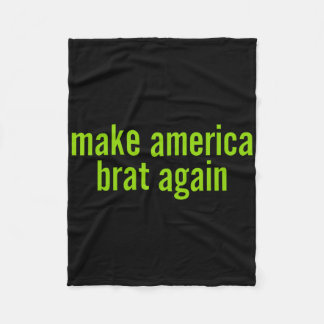 Mach Amerika Brat wieder Kamala 2024 Trump Parodie Fleecedecke