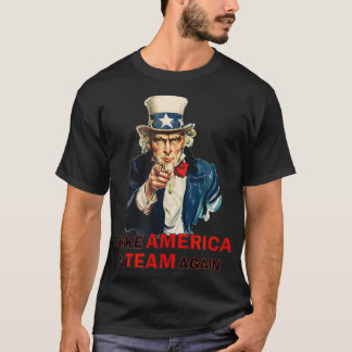 Mach Amerika wieder zu einem Team ONKEL SAM UNPA T-Shirt