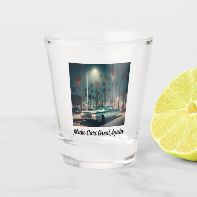 Mach Autos wieder großartig Schnapsglas (Vorderseite)