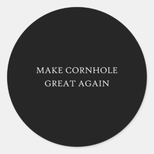 Mach Cornhole wieder großartig Turnier Team Trikot Runder Aufkleber