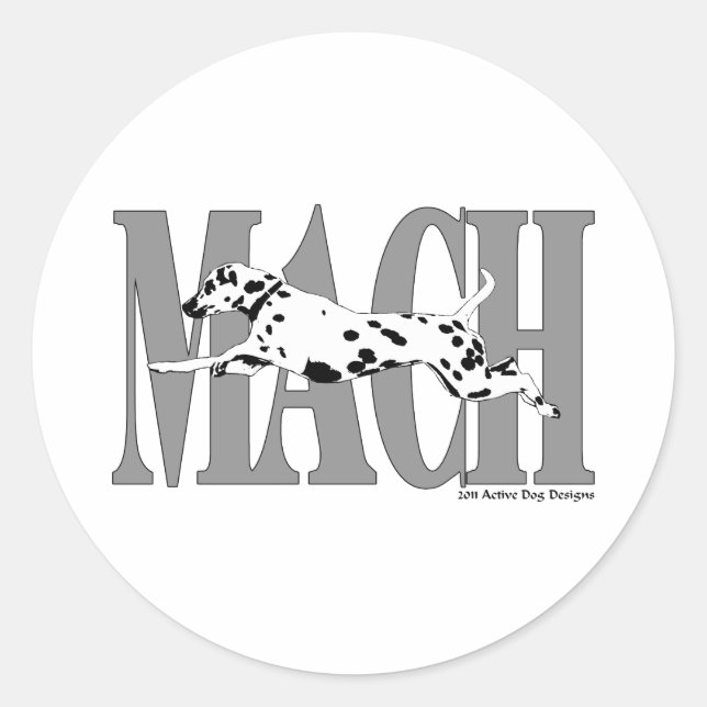 MACH Dal Runder Aufkleber (Vorderseite)