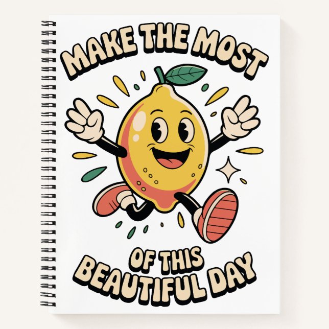 Mach das Beste draus – Lemon Journal Joy Notizbuch (Vorderseite)