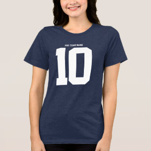 Mach dein eigenes Fußballtrikot - Name & Number Te Tri-Blend Shirt