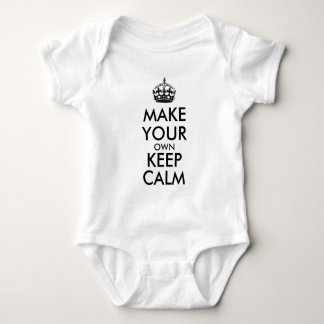 Mach dein eigenes Keep Calm - schwarz Baby Strampler