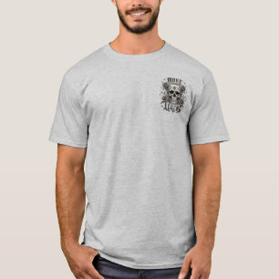 Mach deine eigene Legende Gothic-Totenkopf Vintage T-Shirt