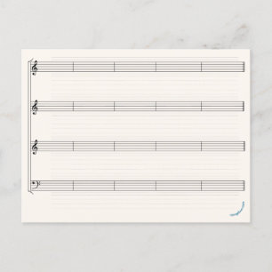 "Mach deine eigene Musik" steigende Taube Postkarte