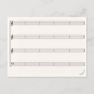 "Mach deine eigene Musik" steigende Taube Postkarte