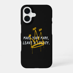 Mach deinen Stempel Graffiti-Krone iPhone 16 Hülle