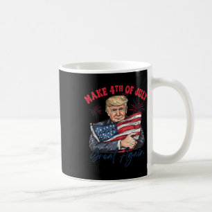 Mach den 4. Juli wieder großartig, lustiger Trump  Kaffeetasse
