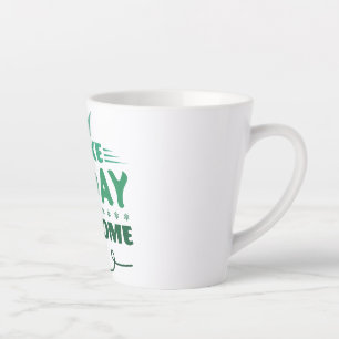 Mach den heutigen Tag großartig Retro-Typografie Milchtasse