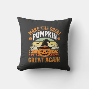 Mach den Kürbis wieder groß Halloween-Design_1 Kissen