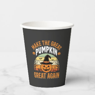 Mach den Kürbis wieder groß Halloween-Design_1 Pappbecher