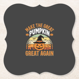 Mach den Kürbis wieder groß Halloween-Design_1 Untersetzer