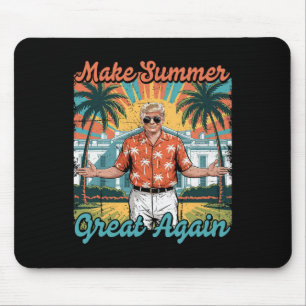 Mach den Sommer wieder großartig lustiger Donald T Mousepad