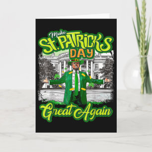 Mach den St. Patrick's Day wieder groß Trump Shamr Karte