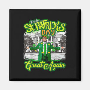 Mach den St. Patrick's Day wieder groß Trump Shamr Magnet