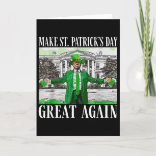 Mach den St. Patrick's Day wieder großartig Flagge Karte