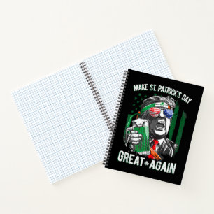 Mach den St. Patrick's Day wieder großartig, lusti Notizbuch