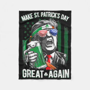 Mach den St. Patricks-Tag wieder groß, irischer Le Fleecedecke
