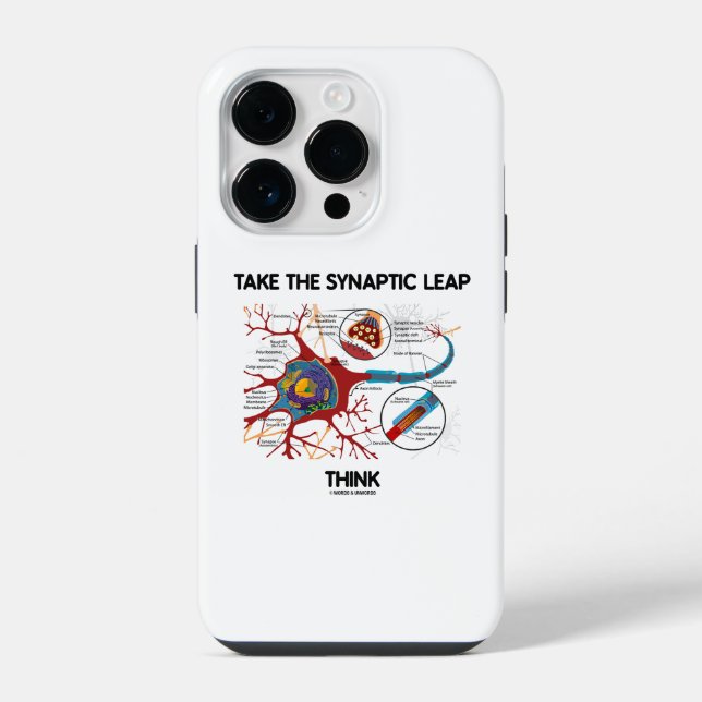 Mach den synaptischen Sprung Denk Neuron Synapse iPhone Hülle (Rückseite)