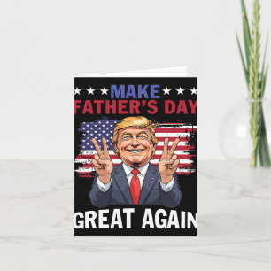 Mach den Vatertag wieder großartig Trump Patriotis Karte
