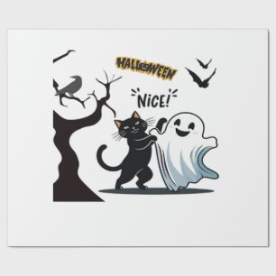 Mach dich bereit für eine spuk-takuläre Halloween- Geschenkpapier