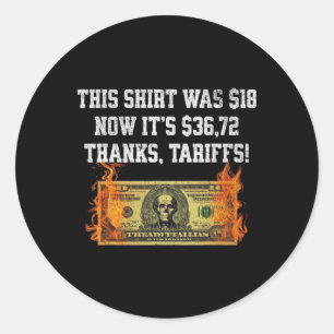 Mach dich fertig! Trump China Meme T-Shirt - 104% Runder Aufkleber